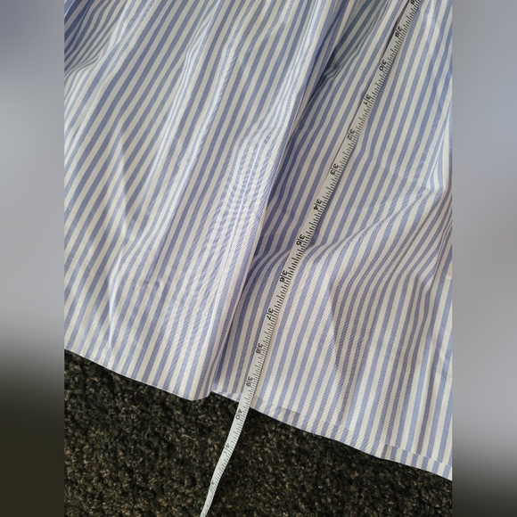 NWT Banana Republic blue striped midi dress 00P - Picture 9 of 10